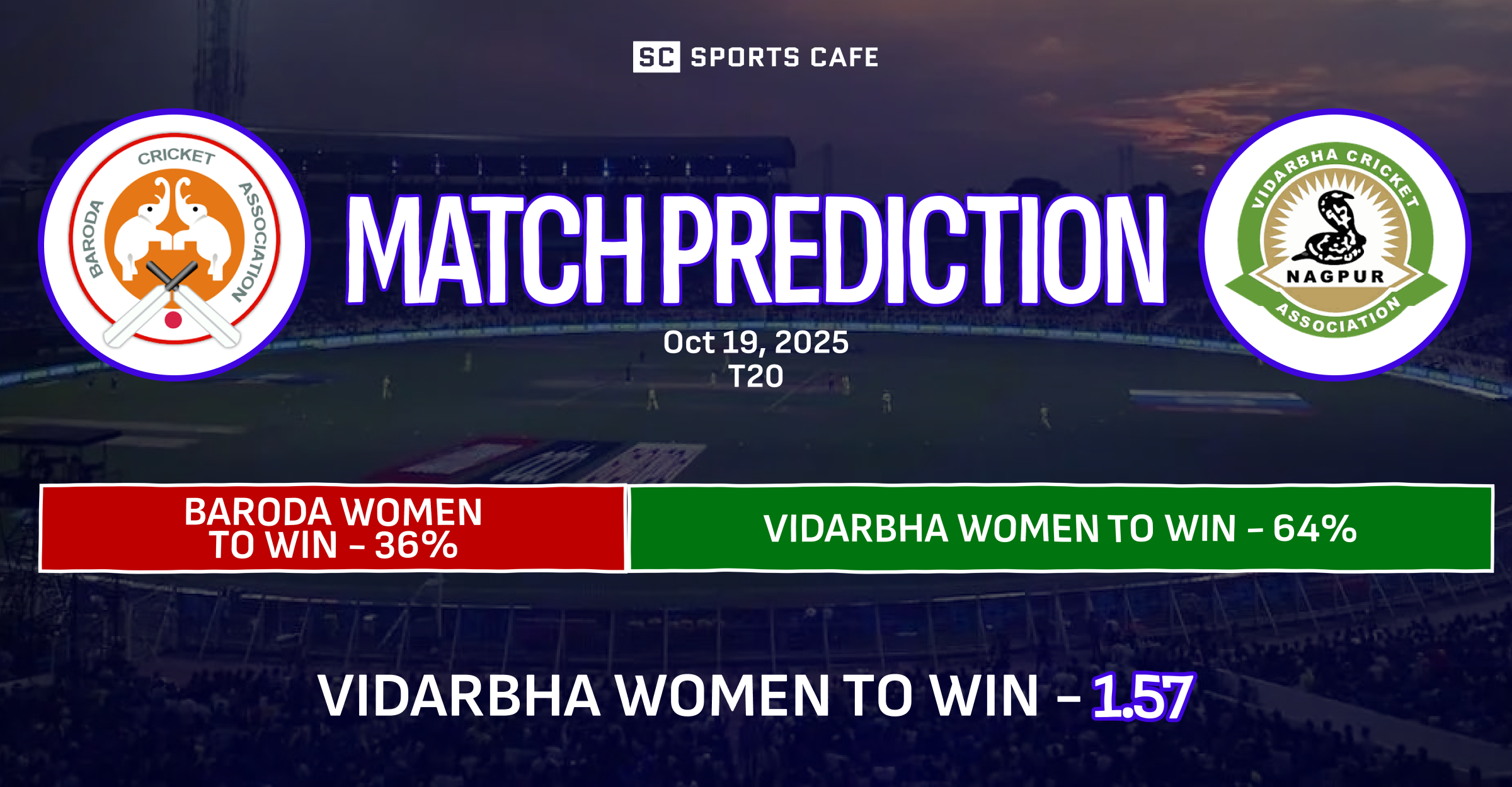 Baroda Women vs Vidarbha Women